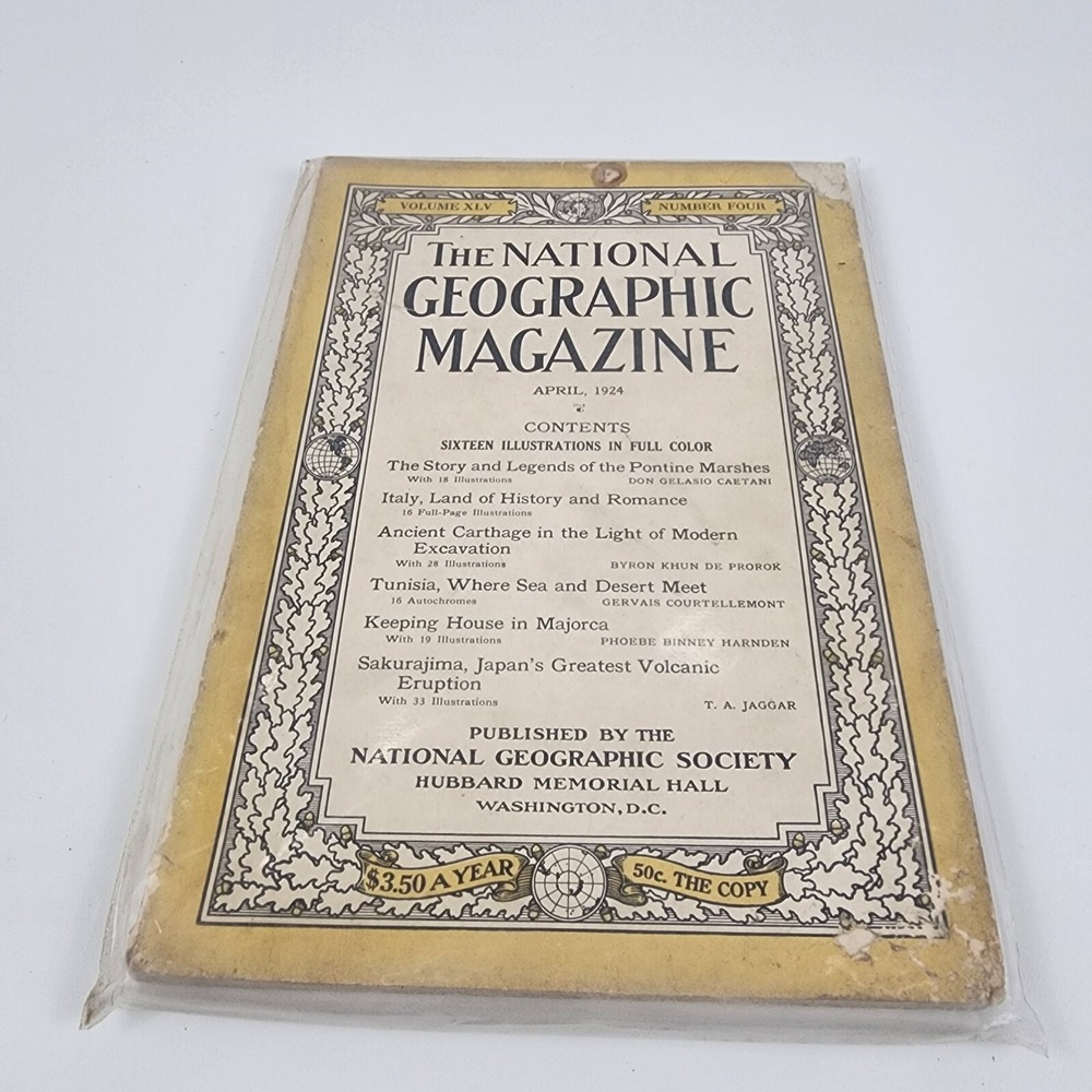 National Geographic Magazine April 1924 No  Insert
